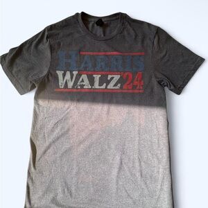 Harris & Walz ‘24 Gildan Graphic Tee with Red and Blue and white Political print